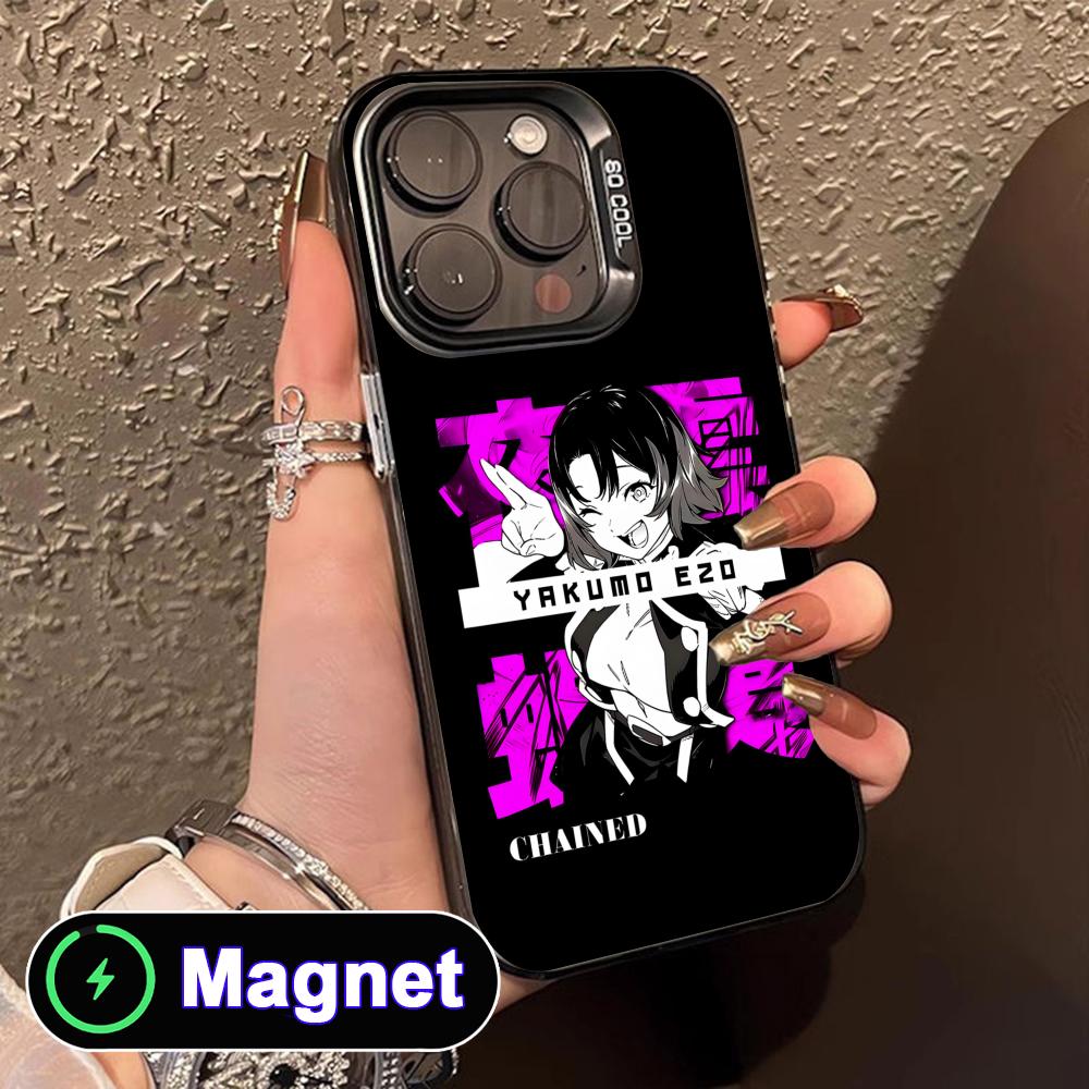 Mato Seihei Yakumo Ezo Translucent MagSafe Mobile Phone Case for iPhone 17 16 15 14 13 12 11 Air Pro Max Plus Colorful Cover