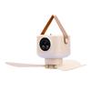 Battery Operated Ceiling Fan 4 Speed Settings IPX4 Water Proof USB Camping RV Tent Fan with Light Remote 7200mAh Battery
