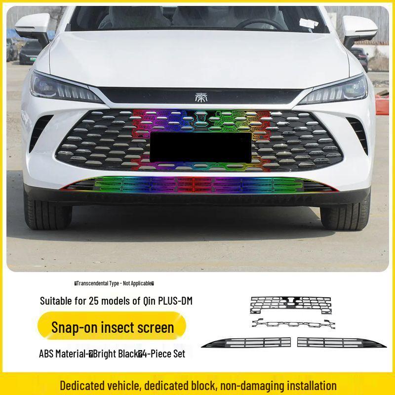 BYD Qin PLUS dmi/ev Insect Screen: Fits 25 Models, No Bumper Removal Required.