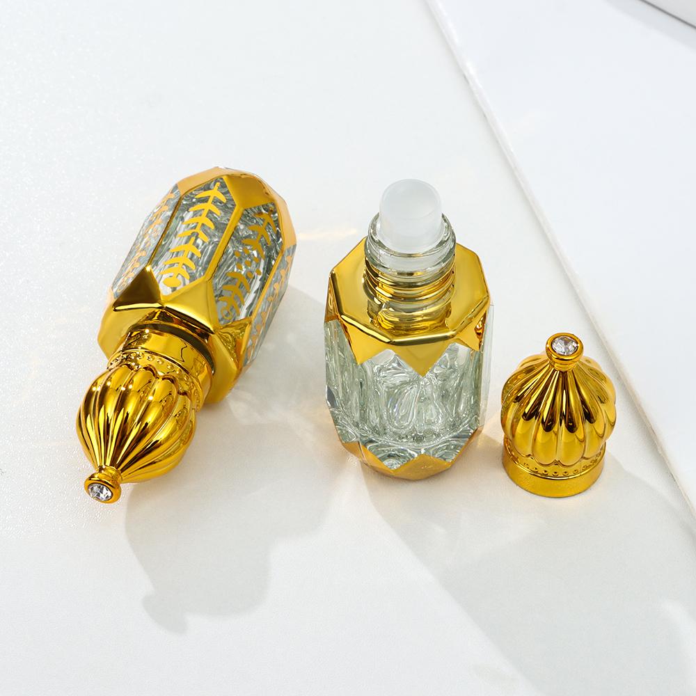 Container Perfume Bottles Essential Oil Bottles Glass Perfume Bottles with Roller Dropper Sticker