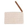 Fashion Ladies Weaving Bag Wristlet Clutch Women Daily Money Phone Clutch Solid Straw Woven Coin Purse Beach Wallet Card Leisure Travel