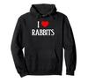I Love Rabbits I Heart Rabbits Bunny Rabbit Lover Hoodie