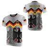 Niemcy Jedność Koszulka z Krótkim Rękawem, Stylowy T-shirt z Emblematem Flagi Niemieckiej