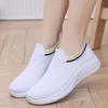 Lightweight Slip-On Knit Sneakers for Women Breathable Casual Athletic Shoes Flexible Sole Comfortable Fit