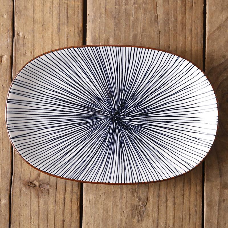 

Diy Ruien Nordic Underglaze 10-inch Oval Ceramic Plate