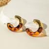 Maillard Retro Earrings French Ear Buckles Women's Simple Metal Wind Earrings