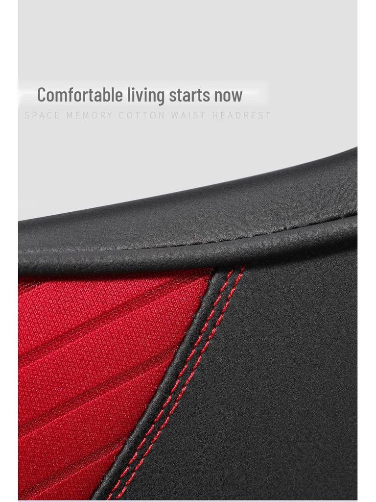 Car Lumbar Support: Memory Foam Backrest & Neck Pillow for Long-Lasting Comfort