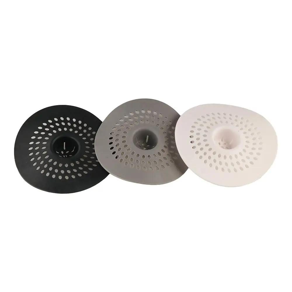 Durable Anti-blocking Hair Kitchen Sink Filter Round Lightweight Hair Filter Stain Resistant Silicone Sink Strainer Kitchen