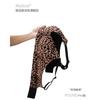 Women S Plus Size Wireless Push Up Backless Leopard Print Bra