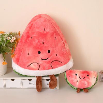 Cute Simulated Fruit Series Big Watermelon Doll Pillow Plush Toy Doll Sofa Nap Pillow Cushion