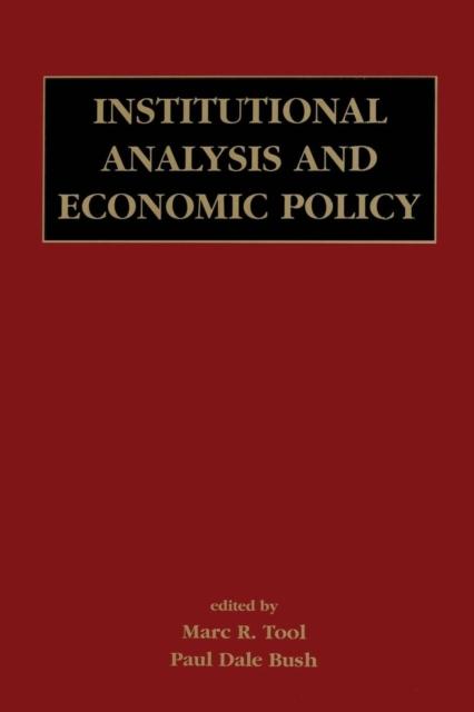 The Institutional Analysis and Economic Policy Book