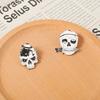 Skull Head Black Cat Magic Enamel Pin Lapel Pin For Clothes Brooches On Backpack Briefcase Badge Jewelry Decoration Gifts For Fr