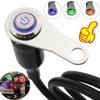Motorcycle LED Switch Handlebar Mount Aluminum Alloy Waterproof 12V Fog Light Lamps Stainless Steel Moto Horn Push Button Switch
