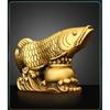 High Quality Copper Fish Ornaments Gold Dragon Home Living Room Office Decor