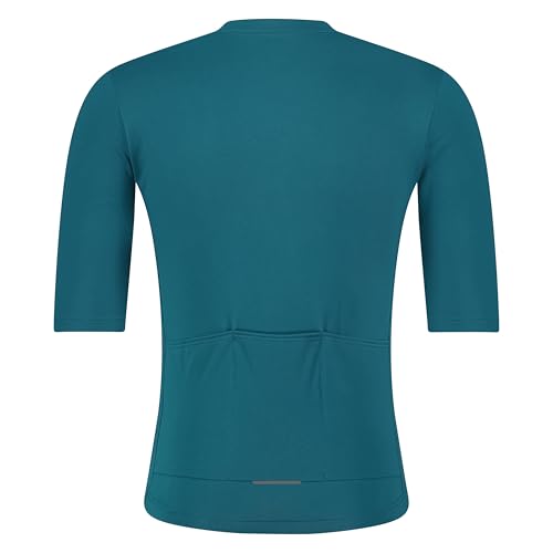 Shimano Element Short Sleeve Cycling Jersey, Aqua Blue, XS (European Size), Recommended Height: 157-167cm
