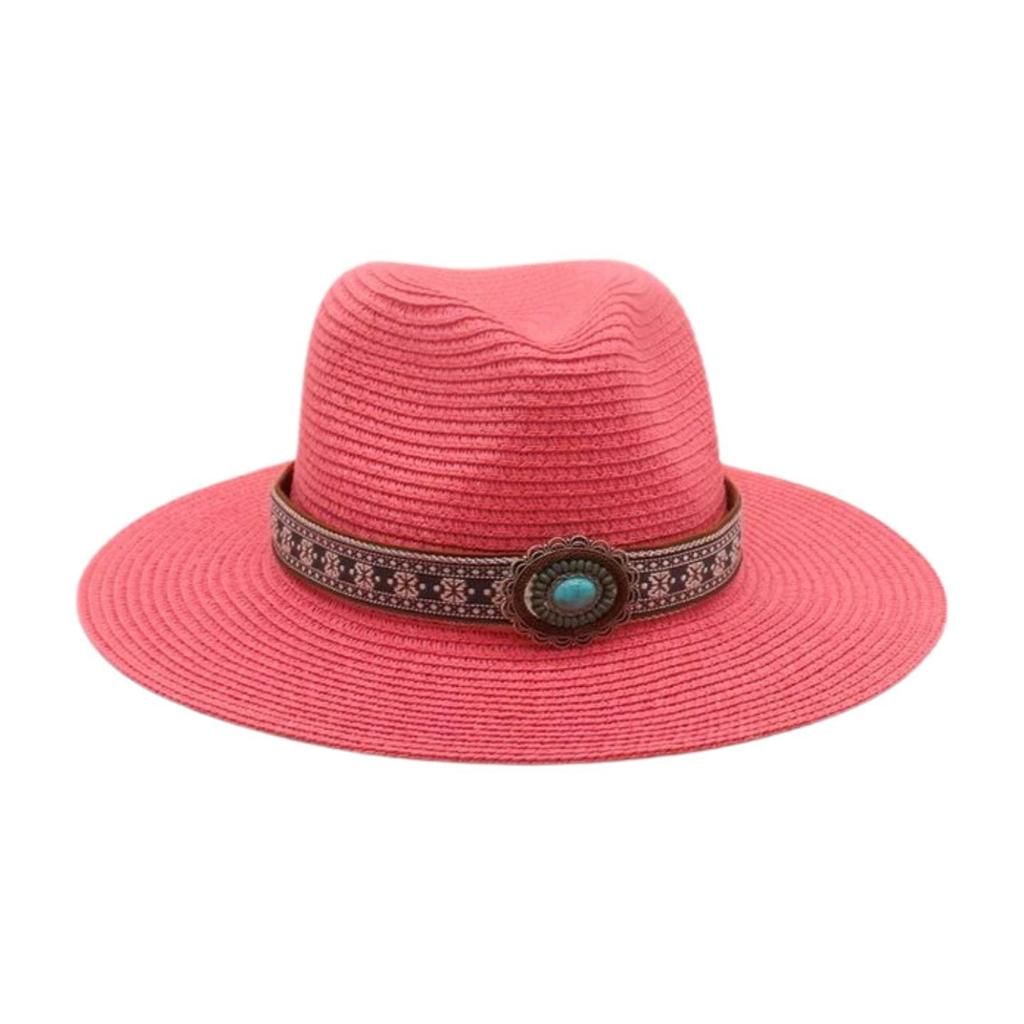 Simple French Haute Sense Men And Women Travel Beach Sunscreen Sun Hat Famous Style Straw Hat