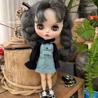 Roupa Casual de Princesa para Boneca Moda Acessórios DIY Jeans com Bolso Macacão Saia 7 Estilos Brinquedos Infantis para Bonecas blythe