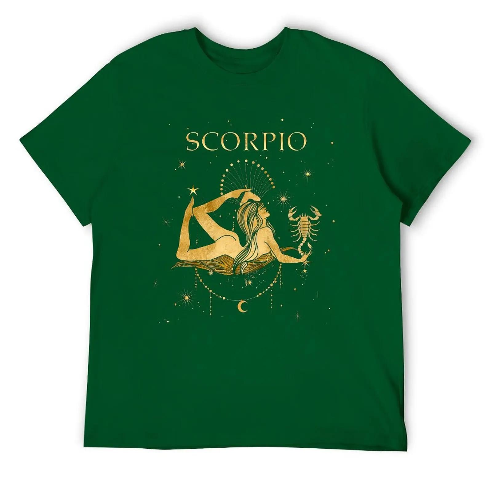 

Scorpio Twelve Contellation (12) Round Neck T-shirt Move Tshirt Creative Humor Graphic Home Eur Size XXXXXL