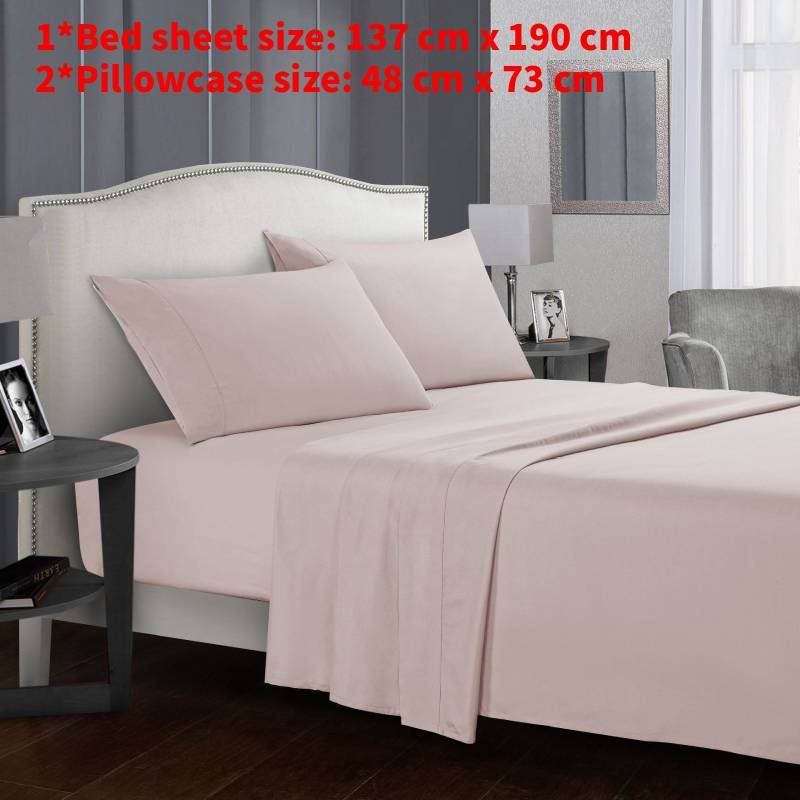 Modern Minimalist Polyester Bed Sheets And Pillowcases With Soft Breathable Comfort For All Seasons