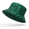 Black Leaf Bucket Hat Summer Coconut Tree Unisex Simple Bob Caps Hip Hop Gorros Men Women Panama Cap Beach Fishing Boonie Sunhat