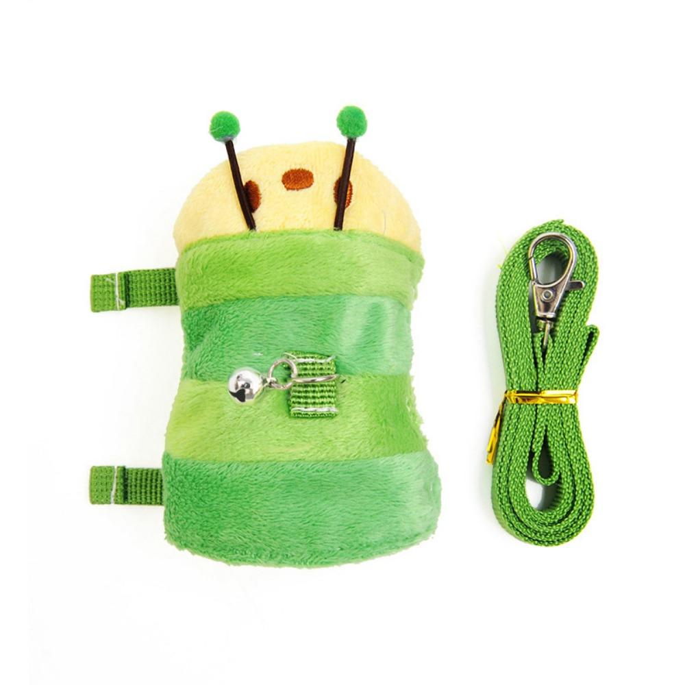 Adjustable Hamster Vest Harness Cartoon Hamster Lead Rope Soft Ferret Walking Leash Walking