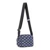 Michael Kors Jet Set Item Logo Printed Shoulder Strap Adjustable Crossbody Shoulder Bag Medium Women's Blue