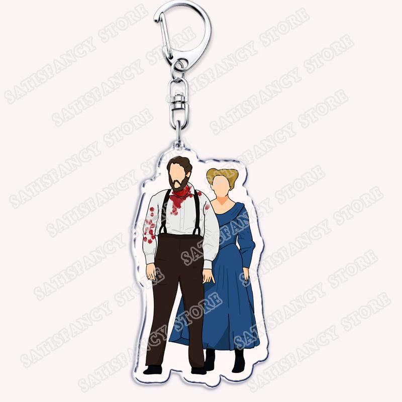 Sondheim Musical Sweeney Todd Porte-clés pour Femmes Accessoires Sac London Fleet Street Sondheim Bijoux Fans Amis Cadeaux gray