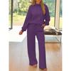 IHUASU Women's Fashion Casual Long Sleeve  Pants Suits