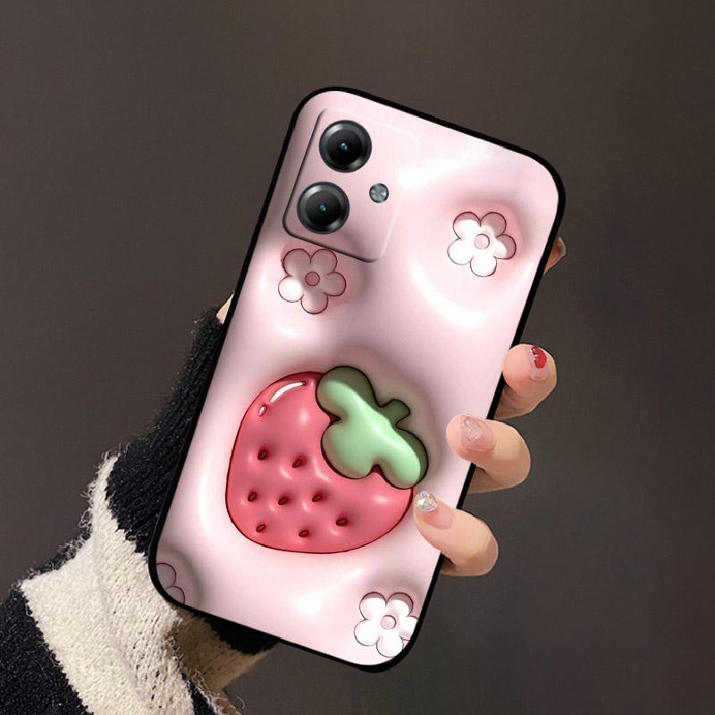 For Motorola Moto G14 4G G75 G35 G55 G85 5G Case Fashion Soft Silicone Phone Back Cover Black Shockproof Protective Fundas Coque