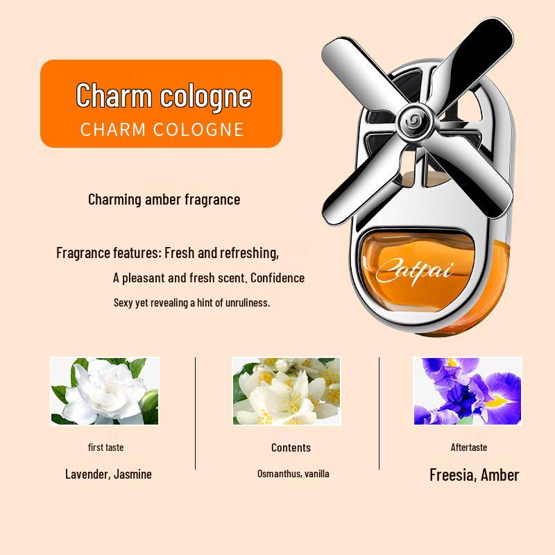 Light Luxury Car Air Freshener: Long-Lasting Cologne Scent, Air Outlet Ornament