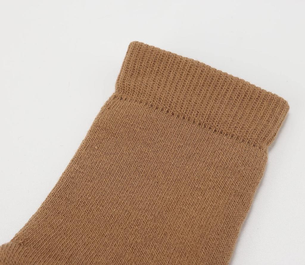 WIOIW Sports Socks for Outdoor Thick Pile Thick Towel Set of 3 Women's Five-Toe Socks, Running, Trekking, Sole, Fabric, Cotton,