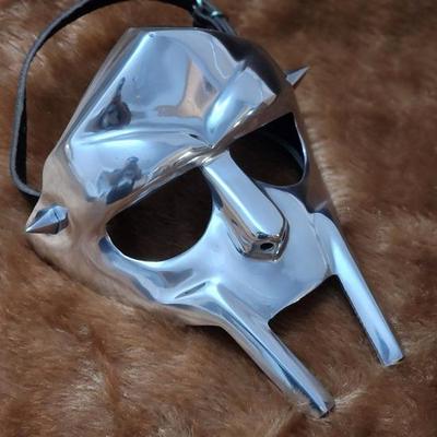 MF Doom Mask Steel Gladiator Mask Armour Face Handmade Wearable Doom Face Cover Armor Halloween Gifts