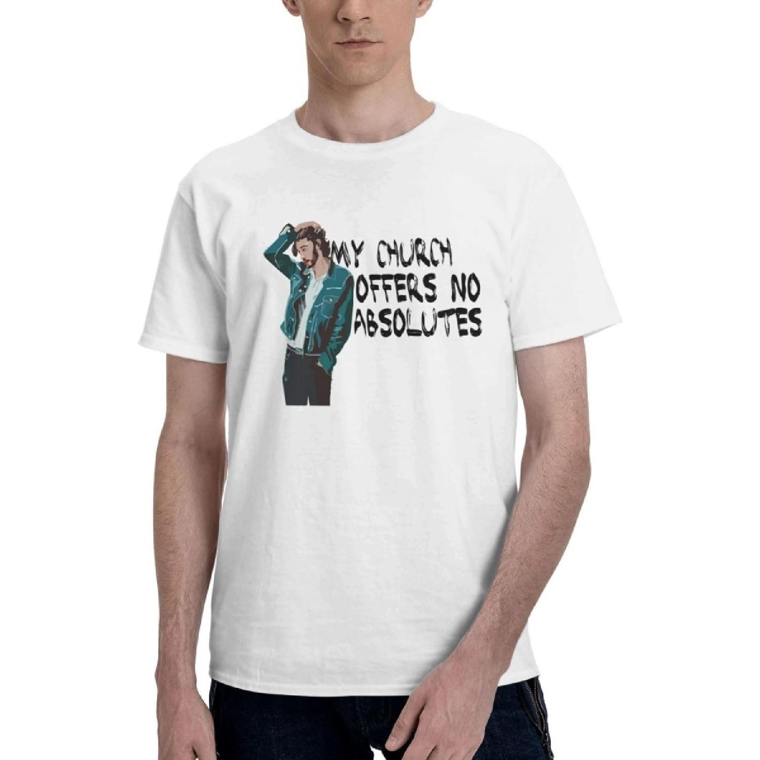 

Repaly Men s T Shirt Hozier T-Shirt Short Sleeve Pullover Tops XXXXXL білий