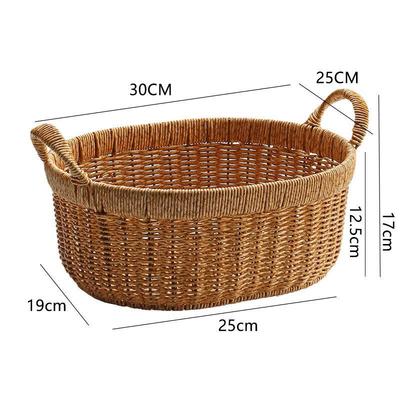 Japanischer Stil Imitation Rattan Geflochtener Aufbewahrungstablett
