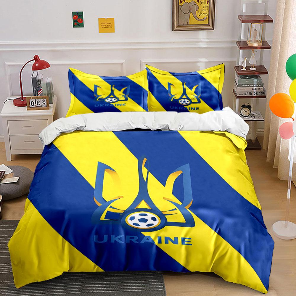 Ukraine Flag Bedding Set Bedding Duvet Cover Set Duvet Cover Pillowcases (1 * Duvet Cover 2 * Pillowcases, without duvet insert)