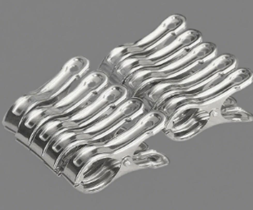 10PCS Stainless Steel Beach Towel Clips Keep Your Towel Secure Windproof Utility Clothespins for Outfit