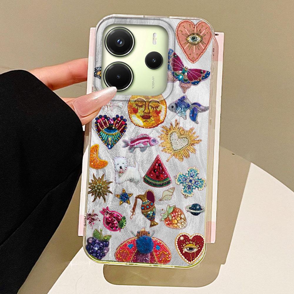 Heart Sun Eyes Bowknow Women Phone Case for Xiaomi Redmi Note 14 13 12 11 11S 10 9 8 Pro 9C 13C 14C A5 A3 A4 A3X A1 A2 9A Cover