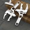 1Pc Large Opening Spanner Multifunctional Adjustable Wrench for Kitchen Bathroom Manual Operation Ergonomic Design