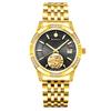 BINLUN Gold Mechanical Automatic Watch with Analog Date Stainless Casual Business Watch for Men Men's Display, Waterproof, Display, Steel, [Used]