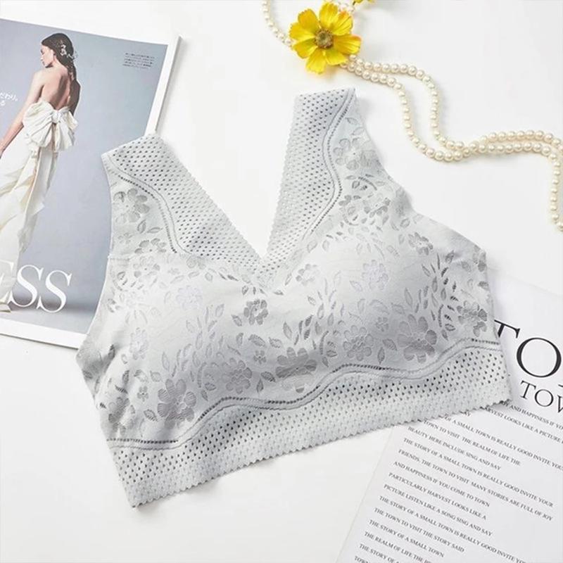 Seamless Lace Plus Size Breathable Bra for Young Girls