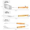 ZISIZ Thickened Outdoor BBQ Fork Set (4-piece)