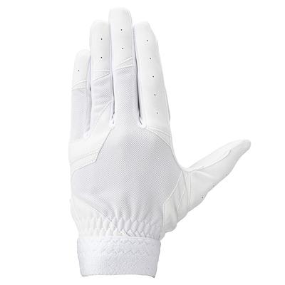 Mizuno High School Baseball Rules JS White X White Baseball/Softball Gloves, Junior, Left-Handed, Compliant, 1EJEY320, Size,
