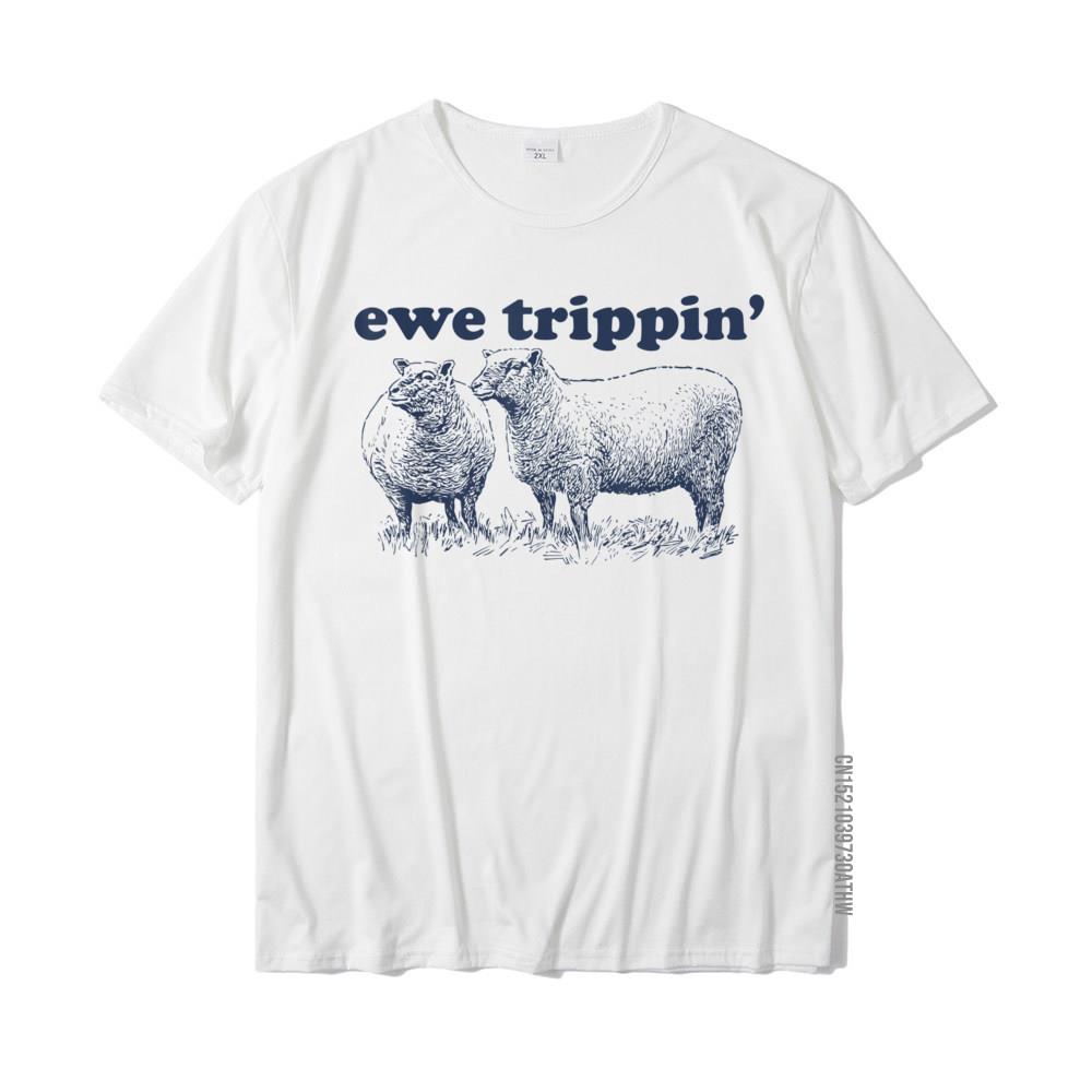Sheep Farmer Ewe Trippin Funny Sheep Pun T-Shirt Leisure Tops T Shirt For Men Fashion Cotton T Shirt Casual S разноцветный
