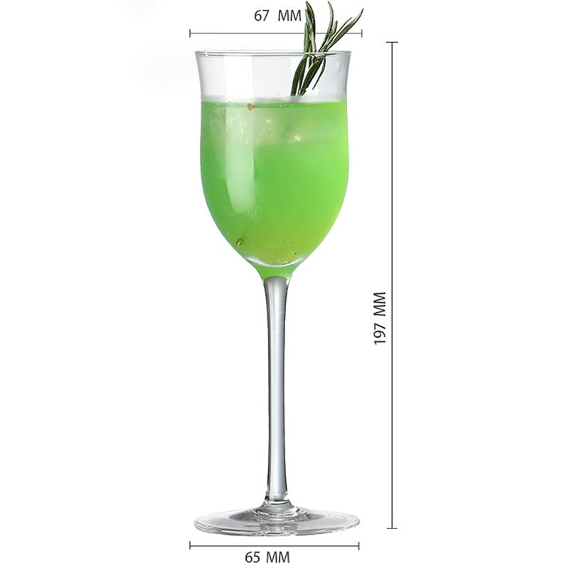 Cocktailglas mit langem Stiel, Champagner, Martini, Weingläser, 1 Stück