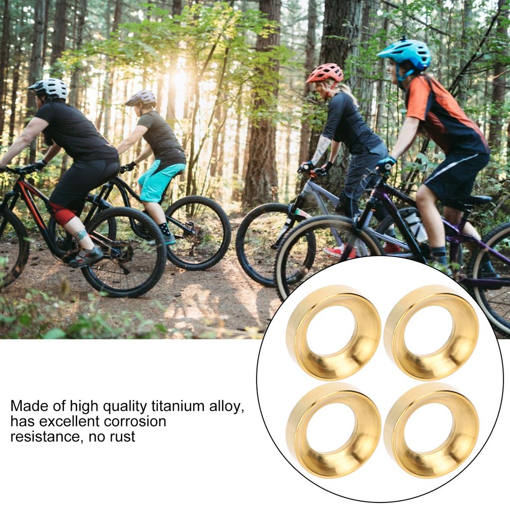 4Pcs Mountain Bike   Alloy Screw   Spacers Brake Caliper Concave Gasket M6