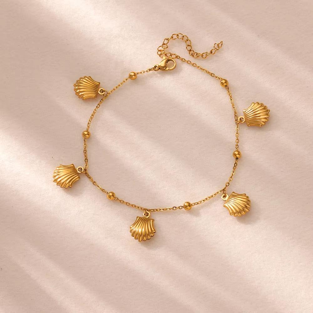 Stainless Steel Imitation Pearl Anklets for Women Gold Color Chain Ankle Bracelet Anklet Summer Beach Jewelry Accessories Gift