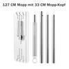 JOYMOOP Flat Microfiber Mop for Floor Cleaning Wall Cleaning cm Mop Handle Flexible 33 cm Flat Head with Microfiber Mop Pad White Mop, 125.5 -