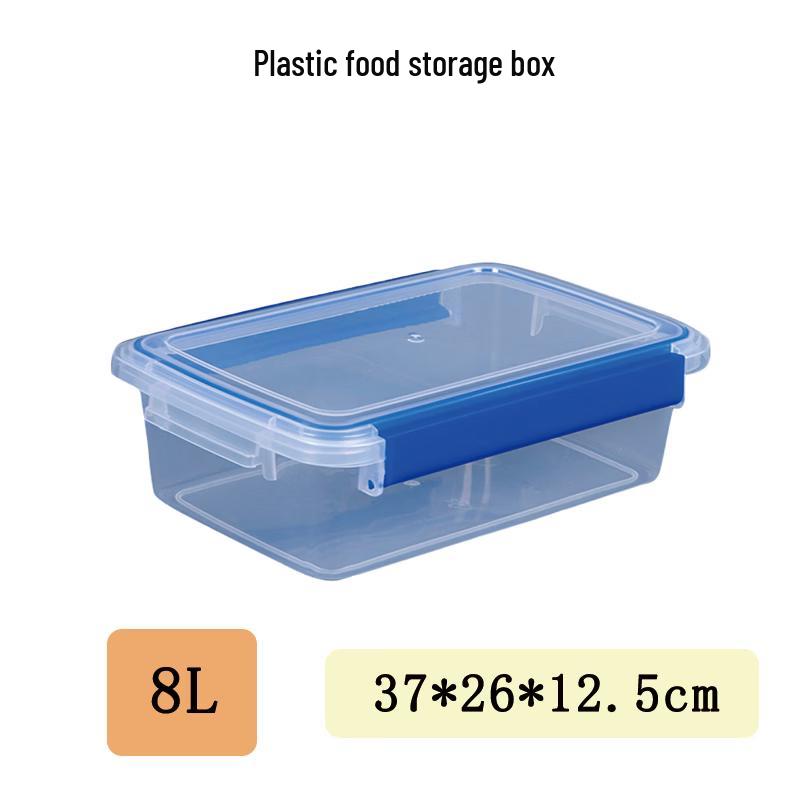 2-Pack 8L Rectangular Plastic Refrigerator Food Storage Containers