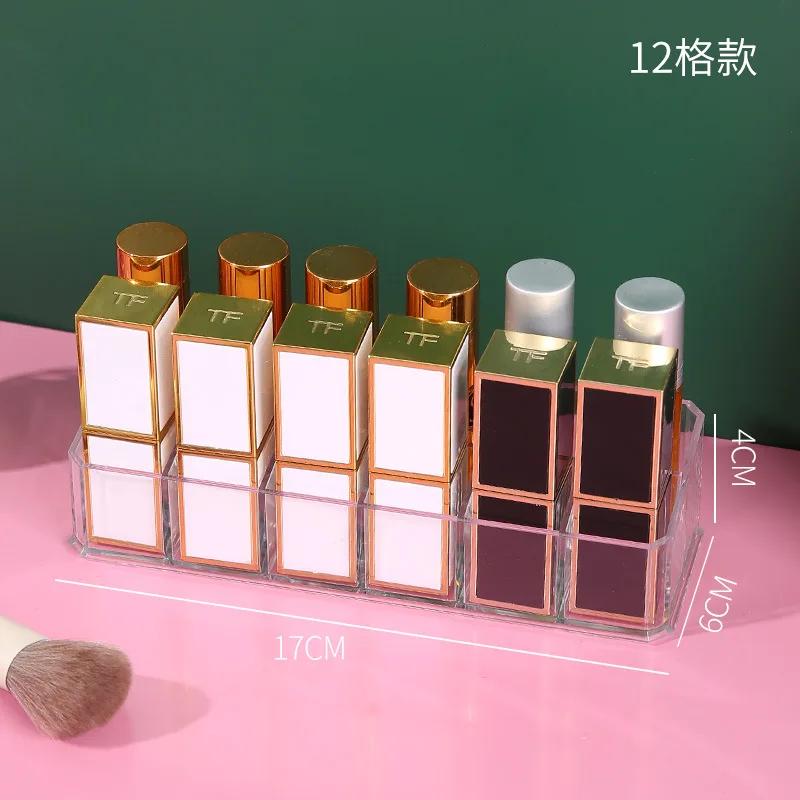 Transparente Lippenstift-Aufbewahrungsbox mit 36 Fächern, Nagellack, Augenbrauenstift, Display-Regal, Desktop-Kosmetik-Aufbewahrungsbox, Lippenstift-Regal