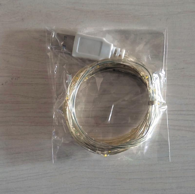 USB LED Fairy String Lights - Colorful Christmas Tree & Floral Decorations